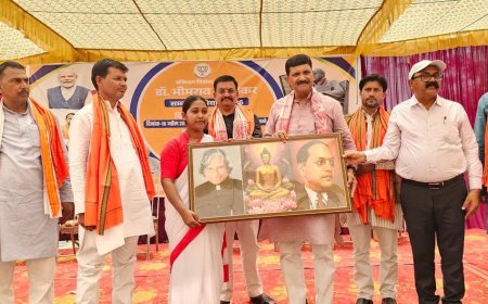 मेंहदावल में बाबा साहब सम्मान अभियान 2026 संगोष्ठी का शुभारंभ, विधायक ने रखा विचार