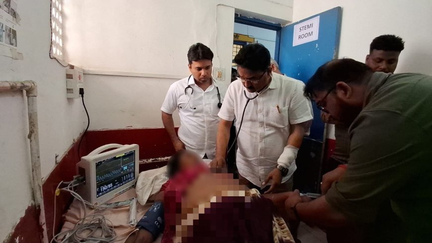 रोम्बोलिसिस टेनेक्टेप्लेस इंजेक्शन से हार्ट अटैक मरीज की बचाई गई जान