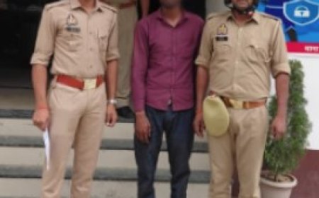 पत्नी के साथ मारपीट व आग लगा कर घायल करने वाला अभियुक्त गिरफ्तार