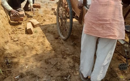 महुली थाना क्षेत्र में एसडीएम आदेश के बाद भी दबंग प्रधान करा रहा है खड़ंजा 
