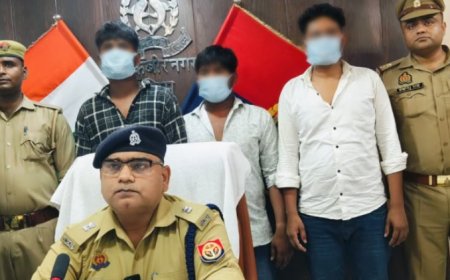कोतवाली खलीलाबाद नें अवैध असलहा के साथ तीन को किया गिरफ्तार 