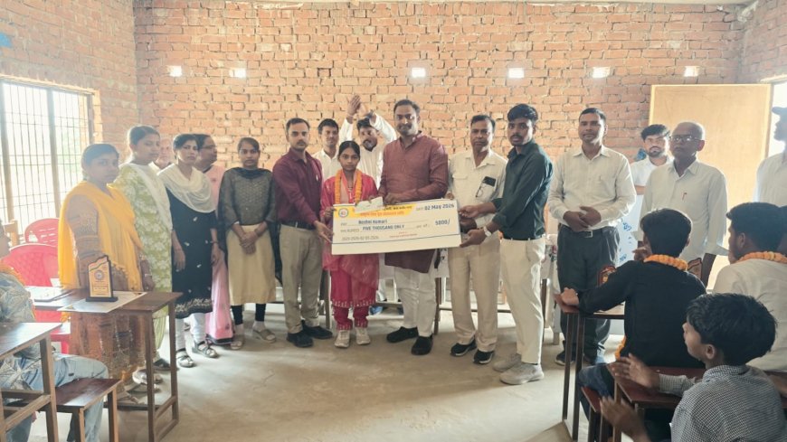 बुद्धा मिशनरी स्कूल महुआरी मेधावी छात्रों को किया गया सम्मानित