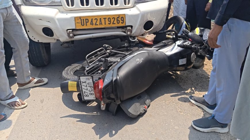 दूल्हा पार चौराहे पर दर्दनाक हादसा