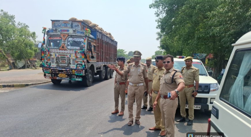 मार्ग दुर्घटनाओं को कम करने के लिए संतकबीरनगर पुलिस की पहल, हाईवे पर अवैध कट कराए बंद