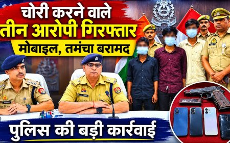 संतकबीरनगर में चोरी करने वाले तीन आरोपी गिरफ्तार