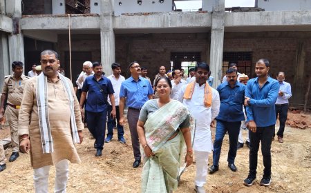 खटौली में नवनिर्मित मुख्यमंत्री आवासीय कंपोजिट विद्यालय का किया गया निरीक्षण