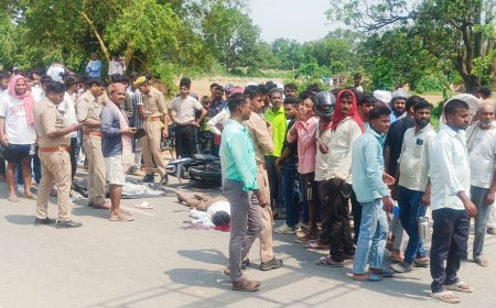 अनियंत्रित बाइक से गिरकर एक की मौत,  महुली थाना क्षेत्र हुआ हादसा, हरनहीं गांव का निवासी था मृतक शनि कुमार 