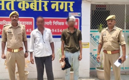 हत्या के प्रयास के मामले में दो अभियुक्त गिरफ्तार, मेंहदावल थाना का मामला