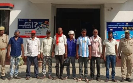 बखिरा थाना क्षेत्र के आठ व्यक्तियो का शांति भंग में चालान