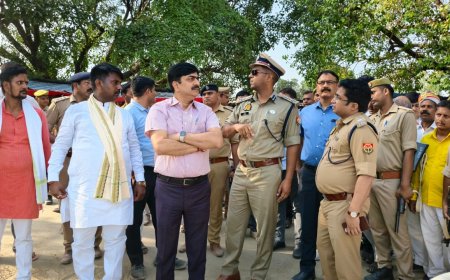 कार्यक्रम स्थल का कमिश्नर व डीआईजी ने किया निरीक्षक, दिए निर्देश