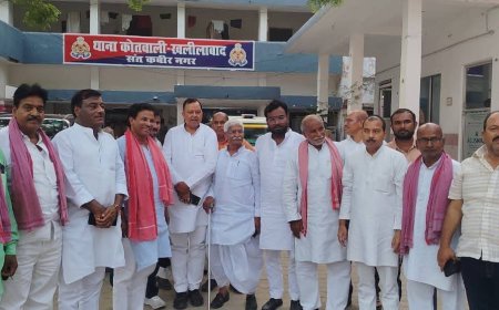 संतकबीरनगर पुलिस ने सपा नेता के समर्थको के साथ किया गिरफ्तार 