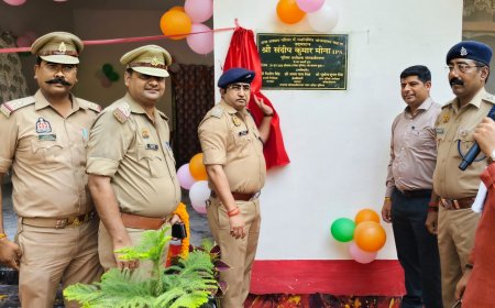एसपी नें धनघटा थाना परिसर में भोजनालय का किया उद्घाटन