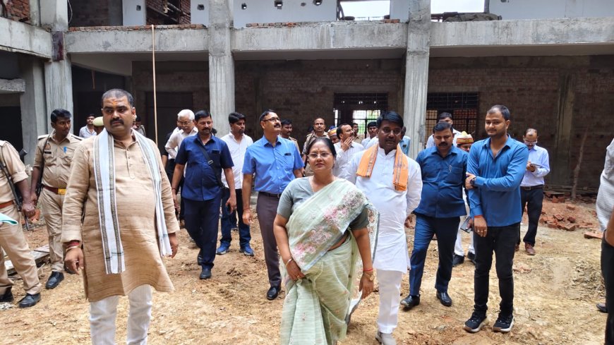 खटौली में नवनिर्मित मुख्यमंत्री आवासीय कंपोजिट विद्यालय का किया गया निरीक्षण