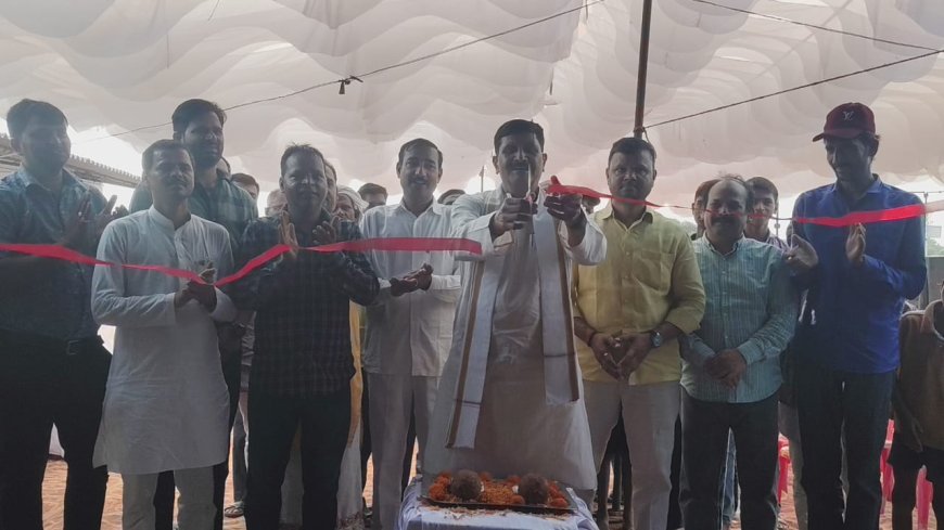 भटौरा में फ्रेस वाटर बॉटल प्लांट का मेंहदावल विधायक ने किया  उद्घाटन