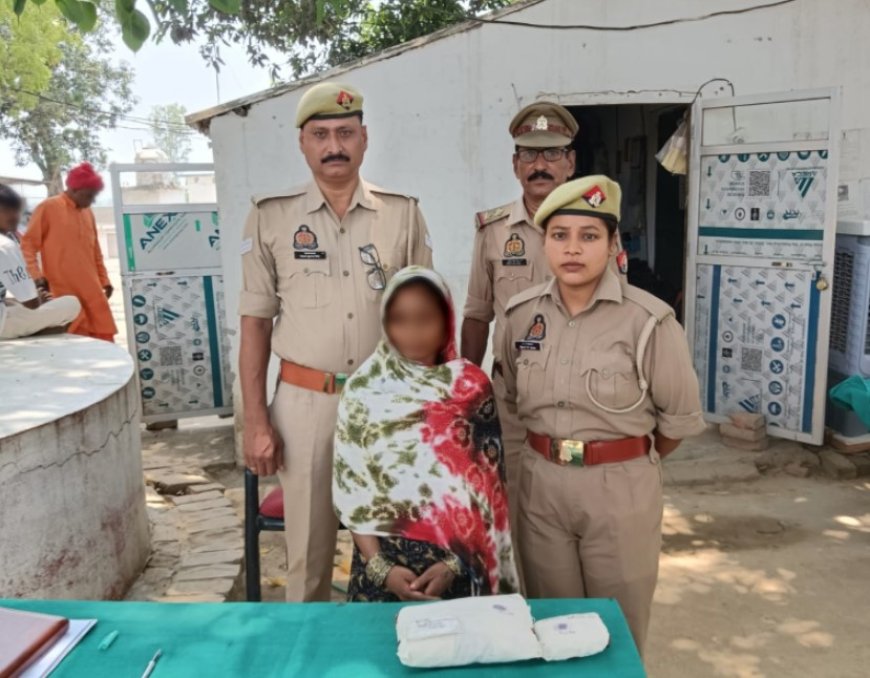 गांजा के साथ महिला को गिरफ्तार, बेलहर कला थाना का मामला