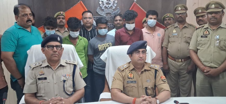 पॉच अभियुक्तों को अवैध असलहों, कारतूसों और दो बाइकों के साथ कोतवाली खलीलाबाद पुलिस ने दबोचा 