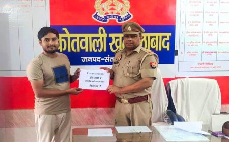 पॉच पीड़ितो का कोतवाली खलीलाबाद पुलिस ने कराया तीन लाख से अधिक पैसा वापस 