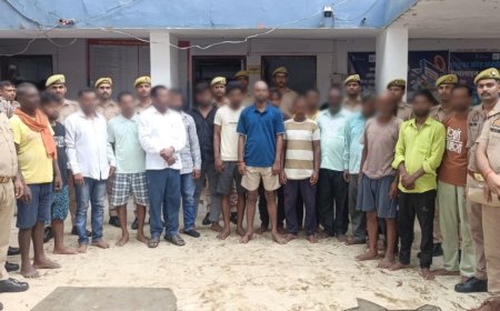 दो वारण्टी व शांति भंग में 20 अभियुक्त गिरफ्तार
