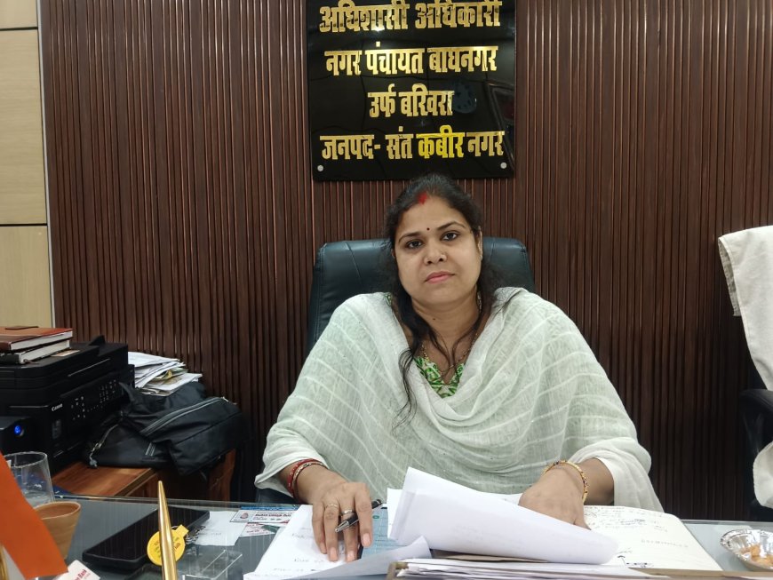 ईओ के नेतृत्व में नगर पंचायत बखिरा का तेजी से हो रहा विकास 