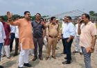 मुख्यमंत्री के आगमन को लेकर खलीलाबाद विधायक, डीएम व एसपी ने किया निरीक्षण