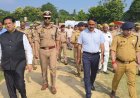 मंडलायुक्त बस्ती, डीआईजी बस्ती, डीएम व एसपी नें स्पोर्ट्स स्टेडियम कार्यक्रम स्थल का लिया जायजा