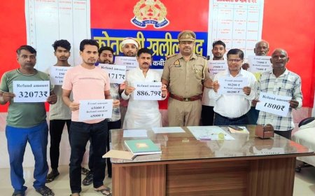 कोतवाली पुलिस ने साइबर ठगी के शिकार हुए दस पीड़ितों को कराया पॉच लाख वापस 