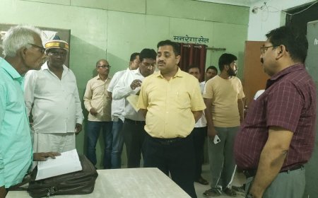 संयुक्त विकास आयुक्त बस्ती मण्डल ने बेलहर विकास खण्ड का किया निरीक्षण