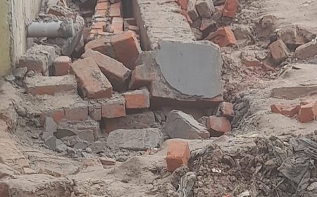दबंगों ने सार्वजनिक नाला को किया क्षतिग्रस्त बढ़ा तनाव 