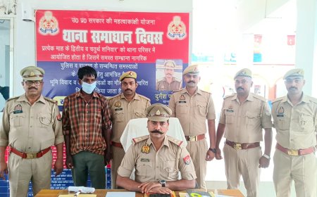 पुलिस ने फरार हत्यारोपी को बारह घंटे में गिरफ्तार कर भेजा जेल
