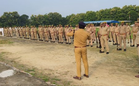 संतकबीरनगर एसपी संदीप कुमार के निर्देश पर पुलिस लाइन में हुआ दंगा नियंत्रण मॉक ड्रिल, पुलिस नें उपकरणो के प्रयोग का कराया अभ्यास