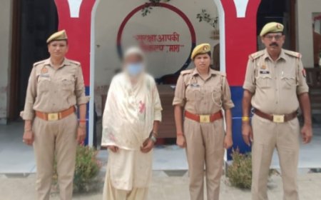 पुलिस नें गाँजा के साथ एक महिला को किया गिरफ्तार 