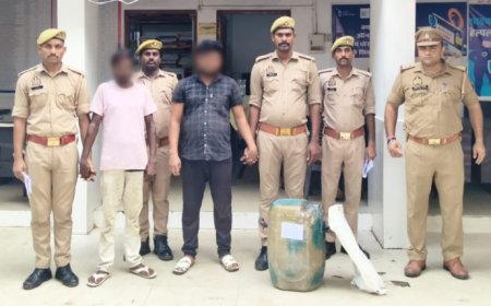 ट्रक से डीजल चोरी के आरोप में दो अभियुक्त गिरफ्तार