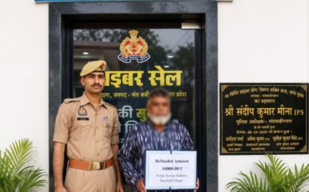 साइबर फ्रॉड के शिकार पीड़ित को दुधारा पुलिस ने कराया दस हजार वापस
