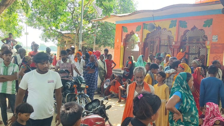 शव का अन्तिम संस्कार करने के समय पहुची पुलिस, मायके पक्ष ने लगाया गम्भीर आरोप