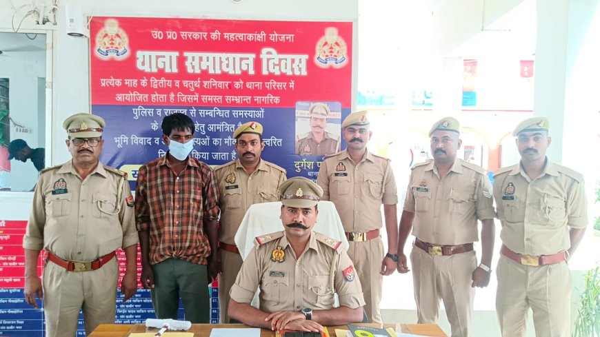 पुलिस ने फरार हत्यारोपी को बारह घंटे में गिरफ्तार कर भेजा जेल