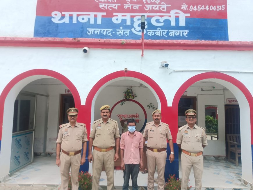 जिलाबदर अभियुक्त को पुलिस ने किया गिरफ्तार
