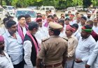 गणेश प्रतिमा विसर्जन के दौरान सांसद पप्पू निषाद के वाहन में तोड़फोड़, पुलिस ने लिया संज्ञान