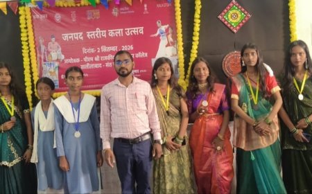कला उत्सव में जनता इंटर कॉलेज धर्मसिंहवा के विद्यार्थियों ने मारी बाजी 