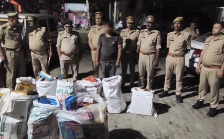 बखिरा पुलिस ने पकड़ा अवैध पटाखों का जखीरा