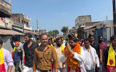 चौरीचौरा में ओबीसी पार्टी ने भरी हुंकार, निकली विजय जन पदयात्रा