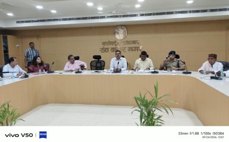 गांधी जयंती समारोह की तैयारियों को लेकर एडीएम ने की बैठक