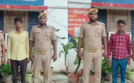 Gorakhpur News# चेकिंग में फंसे शराब तस्कर, 20 लीटर कच्ची शराब के साथ दो गिरफ्तार