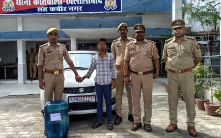 चोरी के डीजल सहित आरोपी को कांटे पुलिस ने किया गिरफ्तार