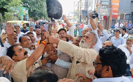 राजेश तिवारी के नेतृत्व में एसआईआर के खिलाफ कांग्रेस का हल्लाबोल