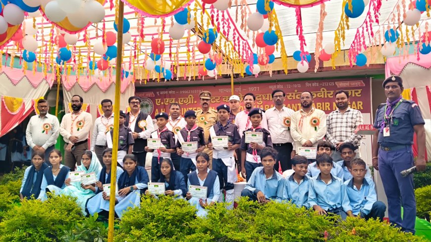 ए. एच. एग्री. इंटर कॉलेज दुधारा में तीन दिवसीय भारत स्काउट गाइड प्रशिक्षण शिविर समाप्त 