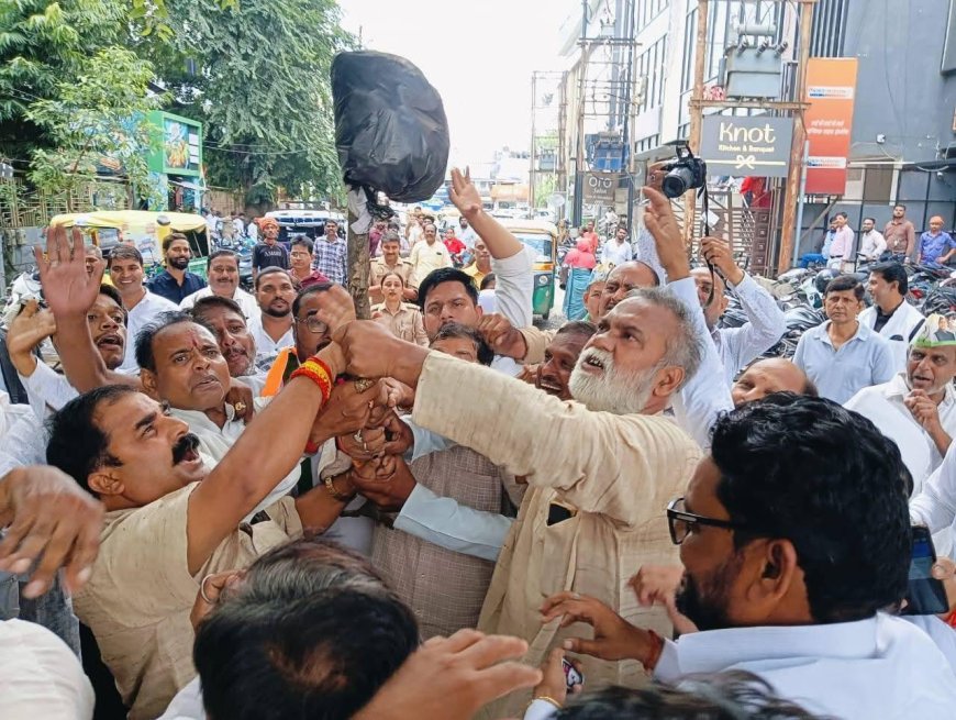 राजेश तिवारी के नेतृत्व में एसआईआर के खिलाफ कांग्रेस का हल्लाबोल